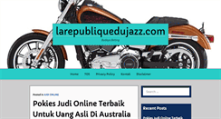 Desktop Screenshot of larepubliquedujazz.com
