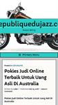 Mobile Screenshot of larepubliquedujazz.com